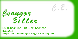 csongor biller business card